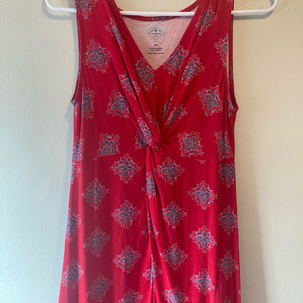 St. John's Bay Red Wrap Maxi Dress